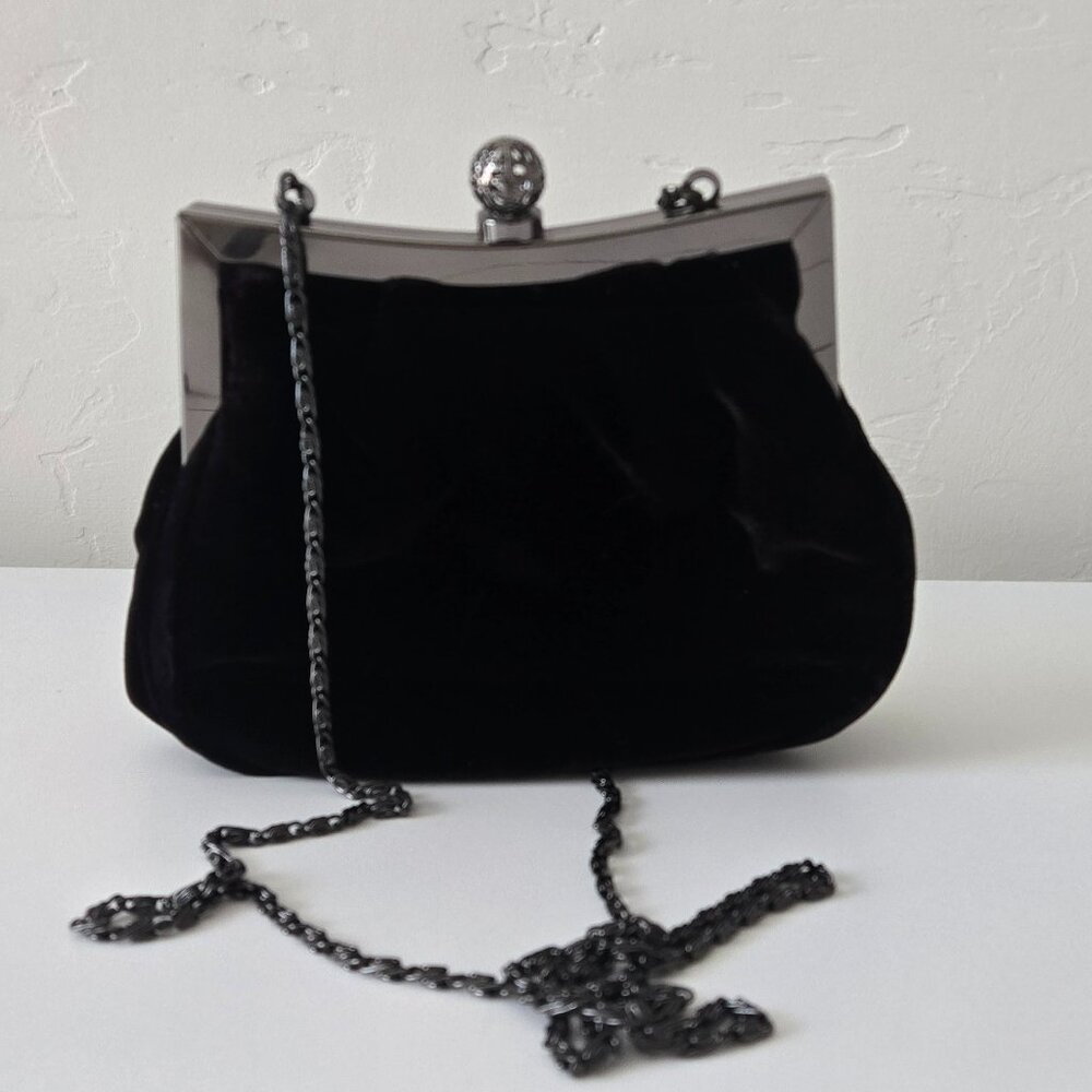 Hillard & Hanson Velvet Evening Clutch Bag – Elegant & Chic